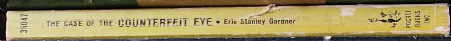 Erle Stanley Gardner  THE CASE OF THE COUNTERFEIT EYE spine of book image