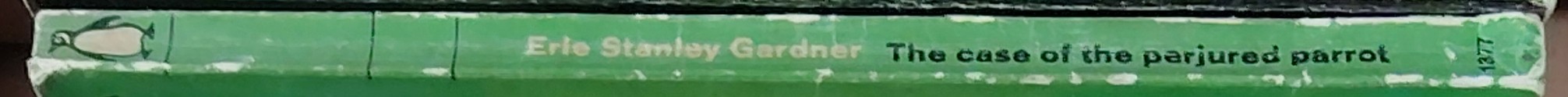 Erle Stanley Gardner  THE CASE OF THE PERJURED PARROT spine of book image