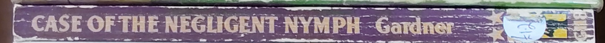 Erle Stanley Gardner  THE CASE OF THE NEGLIGENT NYMPH spine of book image
