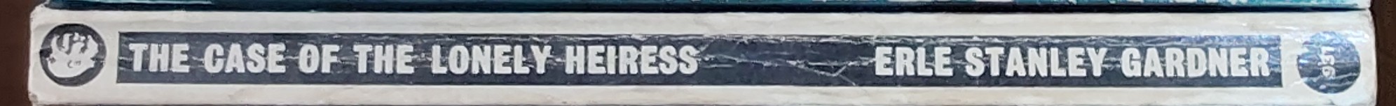 Erle Stanley Gardner  THE CASE OF THE LONELY HEIRESS spine of book image