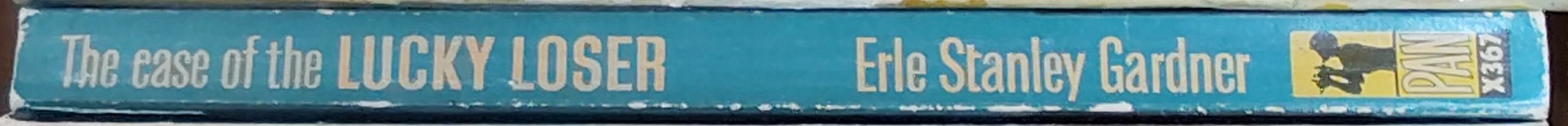 Erle Stanley Gardner  THE CASE OF THE LUCKY LOSER spine of book image