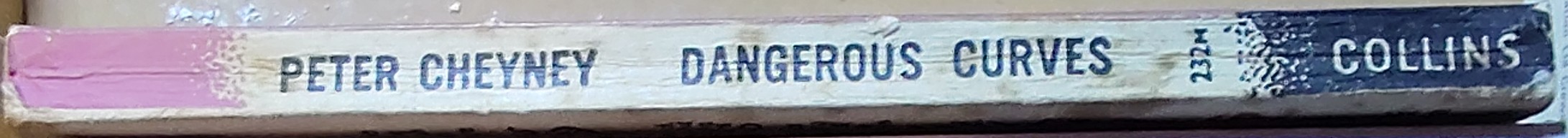 Peter Cheyney  DANGEROUS CURVES spine of book image