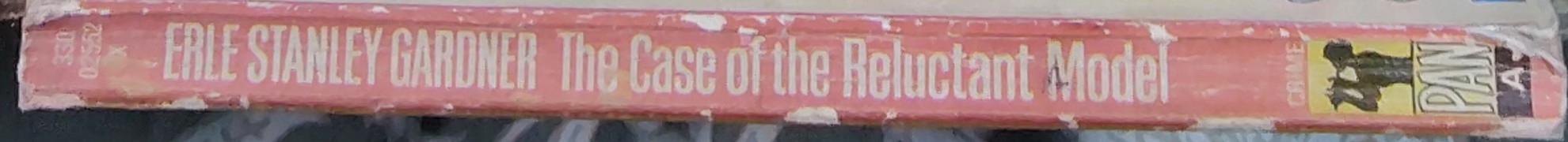 Erle Stanley Gardner  THE CASE OF THE RELUCTANT MODEL spine of book image