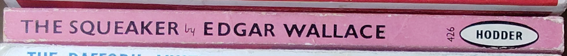 Edgar Wallace  THE SQUEAKER spine of book image