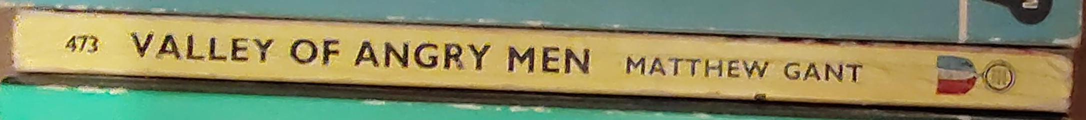 Matthew Gant  VALLEY OF ANGRY MEN spine of book image