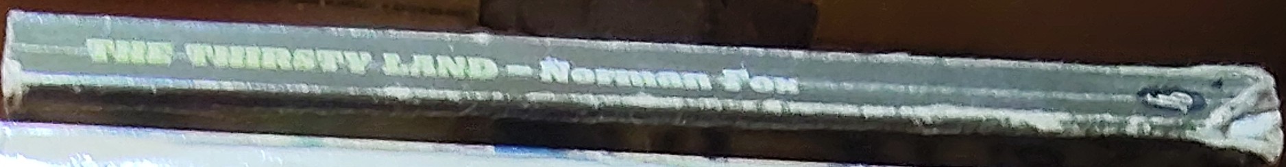 Norman Fox  THE THIRSTY LAND spine of book image