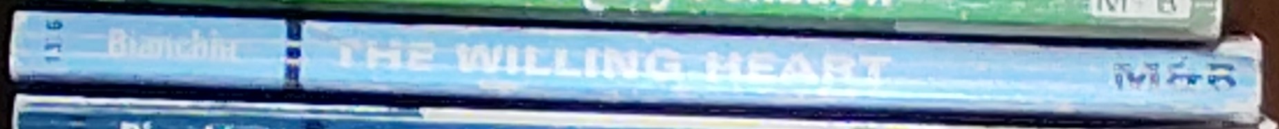 Helen Bianchin  THE WILLING HEART spine of book image