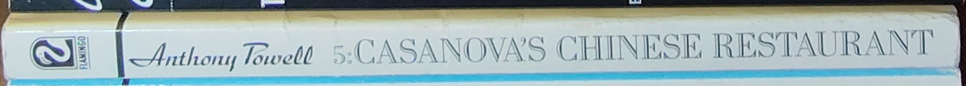 Anthony Powell  CASANOVA'S CHINESE RESTAURANT spine of book image
