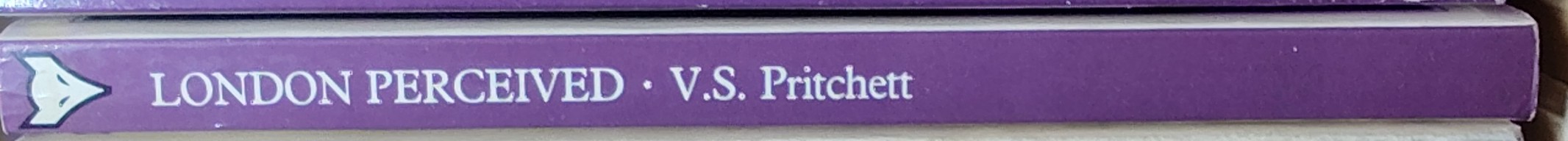 V.S. Pritchett  LONDON PERCEIVED (Travel) spine of book image