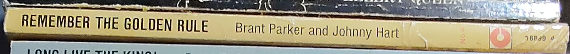 Johnny Hart  REMEMBER THE GOLDEN RULE spine of book image