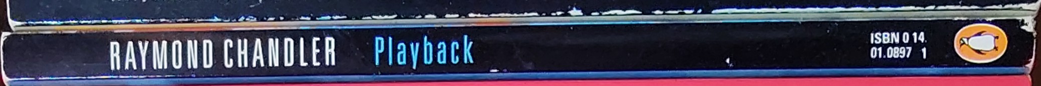 Raymond Chandler  PLAYBACK spine of book image