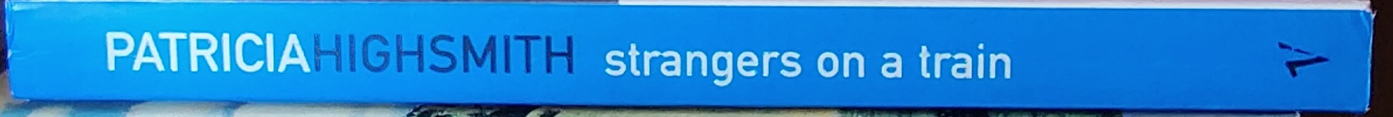 Patricia Highsmith  STRANGERS ON A TRAIN spine of book image