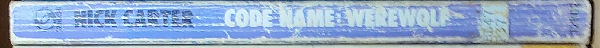 Nick Carter  CODE NAME: WEREWOLF spine of book image