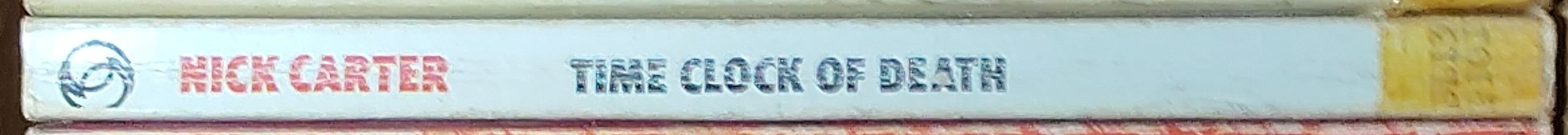 Nick Carter  TIME CLOCK OF DEATH spine of book image
