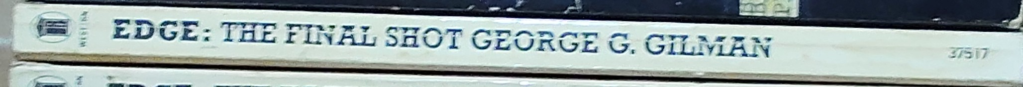 George G. Gilman  EDGE 16: THE FINAL SHOT spine of book image