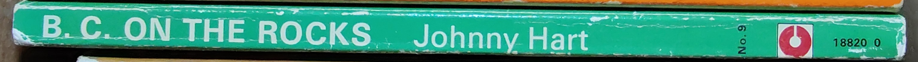 Johnny Hart  B.C. ON THE ROCKS spine of book image