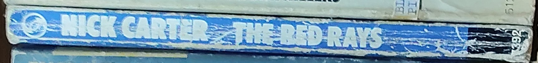 Nick Carter  THE RED RAYS spine of book image