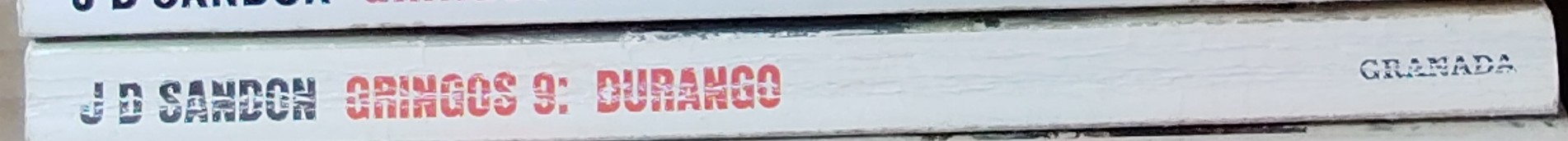 J.D. Sandon  GRINGOS 9: DURANGO spine of book image