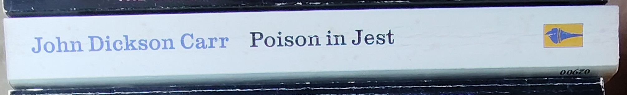 John Dickson Carr  POISON IN JEST spine of book image
