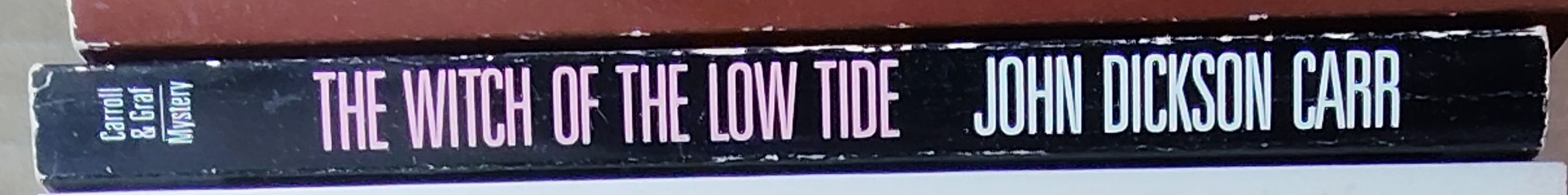 John Dickson Carr  THE WITCH OF THE LOW TIDE spine of book image