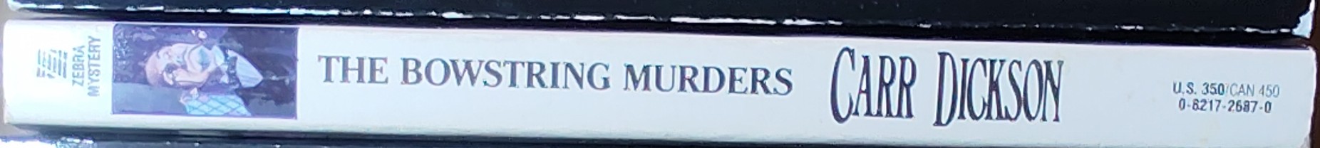 Carter Dickson  THE BOWSTRING MURDERS spine of book image