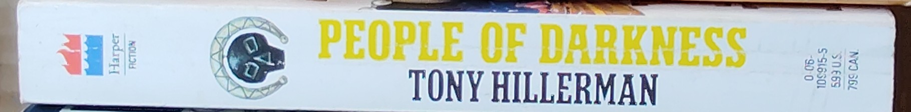 Tony Hillerman  PEOPLE OF DARKNESS spine of book image