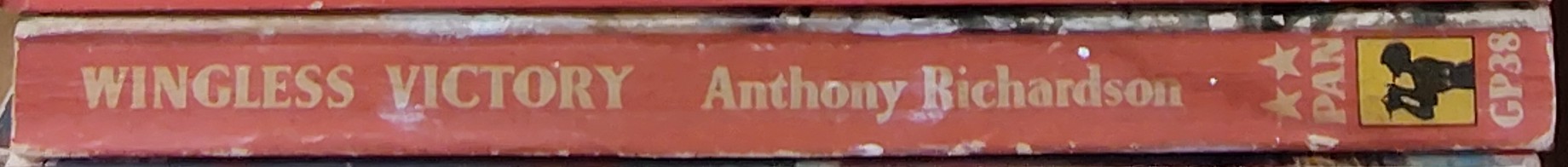 Anthony Richardson (related_to) WINGLESS VICTORY spine of book image