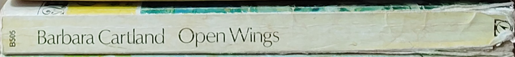 Barbara Cartland  OPEN WINGS spine of book image