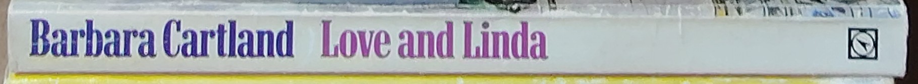 Barbara Cartland  LOVE AND LINDA spine of book image