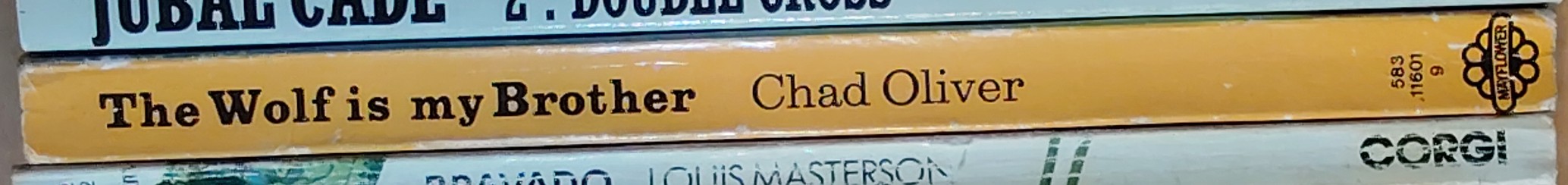 Chad Oliver  THE WOLF IS MY BROTHER spine of book image