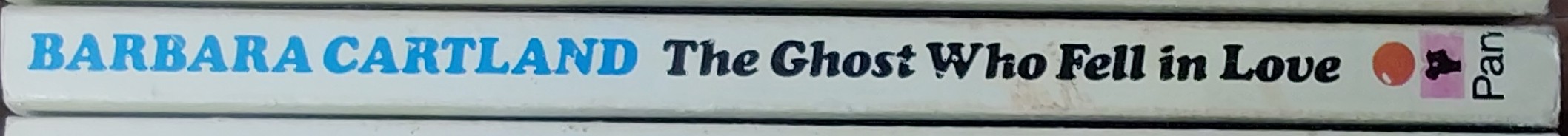 Barbara Cartland  THE GHOST WHO FELL IN LOVE spine of book image