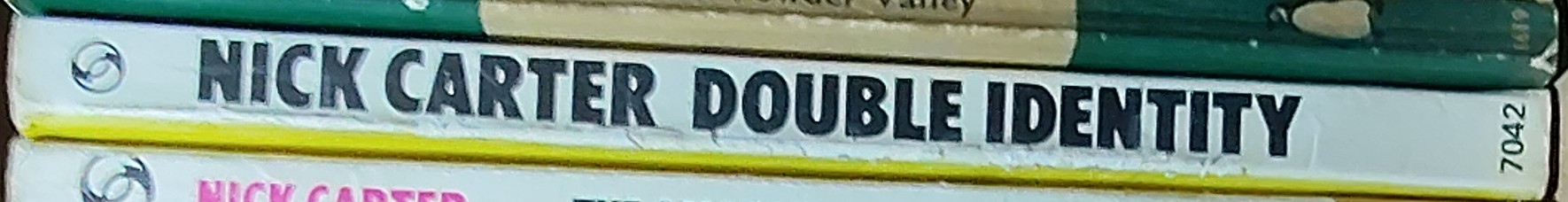 Nick Carter  DOUBLE IDENTITY spine of book image