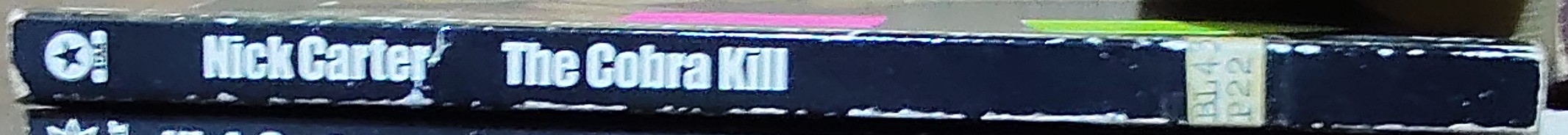 Nick Carter  THE COBRA KILL spine of book image