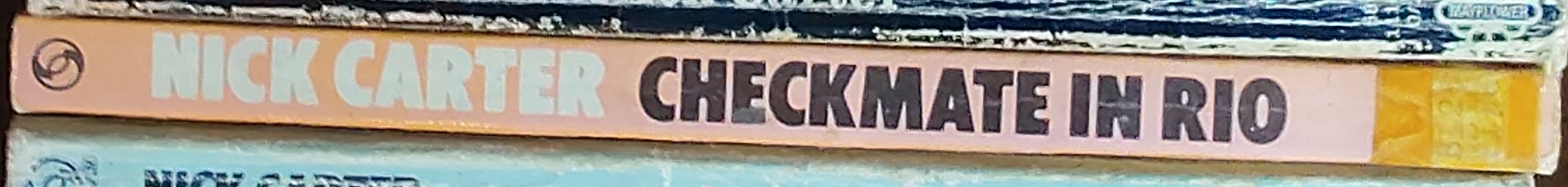 Nick Carter  CHECKMATE IN RIO spine of book image