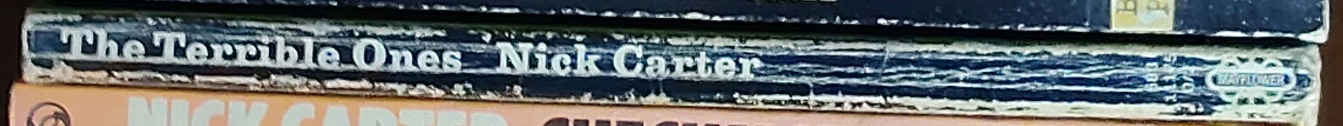 Nick Carter  THE TERRIBLE ONES spine of book image