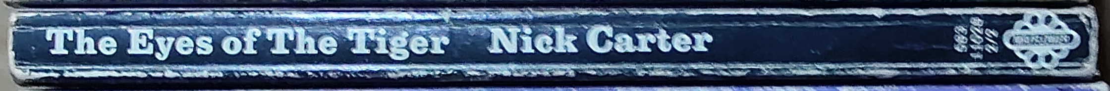 Nick Carter  THE EYES OF THE TIGER spine of book image