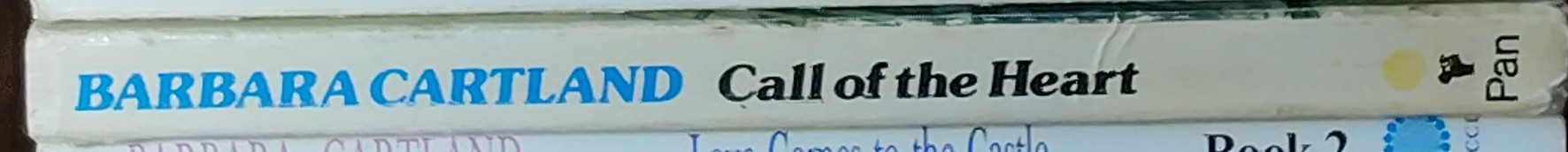 Barbara Cartland  CALL OF THE HEART spine of book image