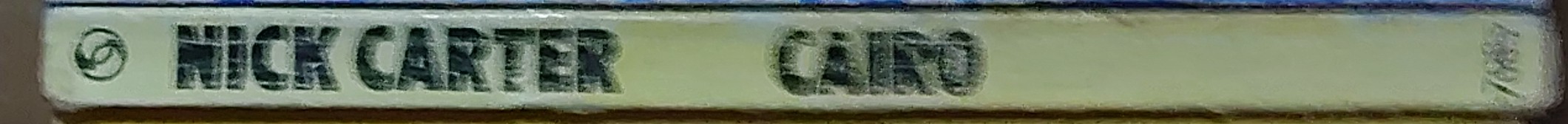 Nick Carter  CAIRO spine of book image