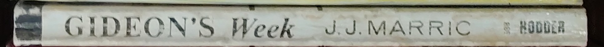 J.J. Marric  GIDEON'S WEEK spine of book image