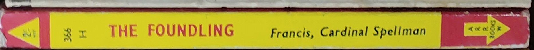 Francis Cardinal Spellman  THE FOUNDLING spine of book image