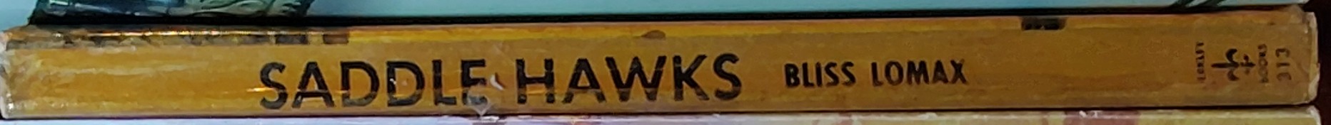 Bliss Lomax  SADDLE HAWKS spine of book image