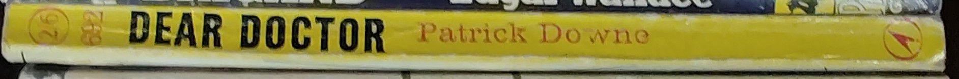 Patrick Downe  DEAR DOCTOR spine of book image