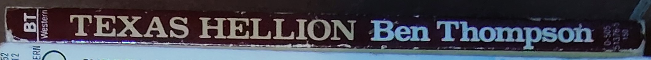 Ben Thompson  TEXAS HELLION spine of book image