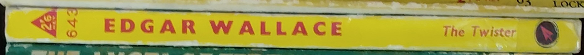 Edgar Wallace  THE TWISTER spine of book image