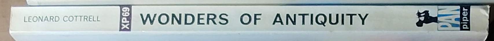 Leonard Cottrell  WONDERS OF ANTIQUITY spine of book image