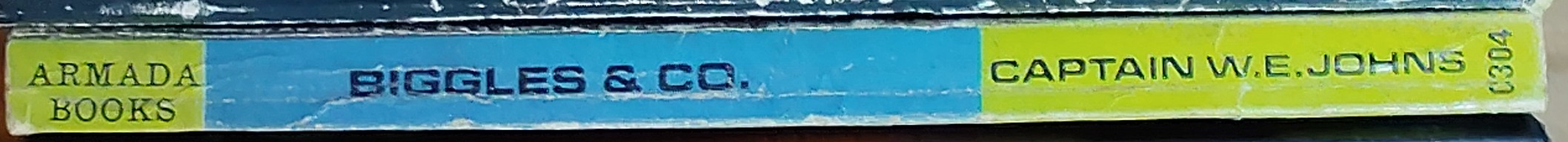 Captain W.E. Johns  BIGGLES & CO. spine of book image