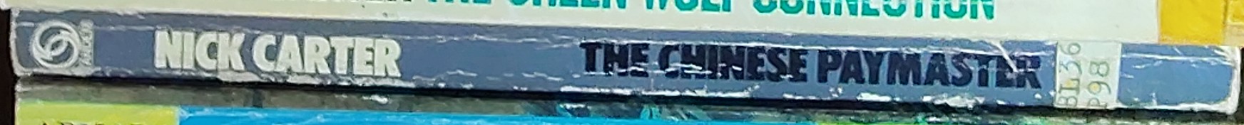 Nick Carter  THE CHINESE PAYMASTER spine of book image