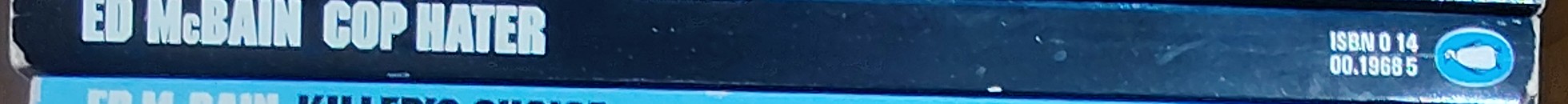 Ed McBain  COP HATER spine of book image