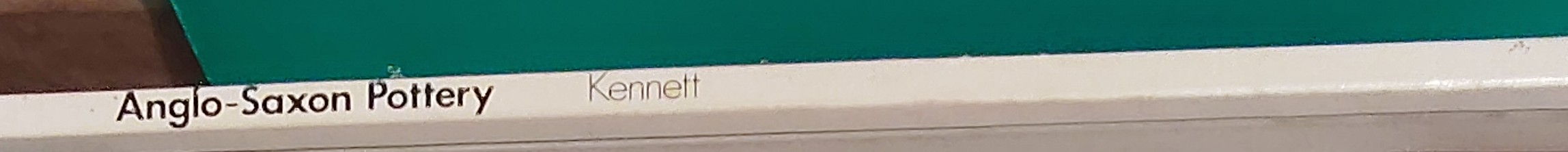 
_
ANGLO-SAXON POTTERY  spine of book image