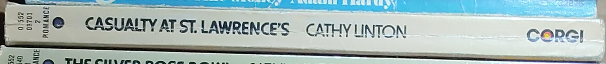 Cathy Linton  CASUALTY AT ST. LAWRENCE'S spine of book image